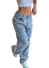 Sugar Daddy Slouch Fit Jeans - Light Blue Wash